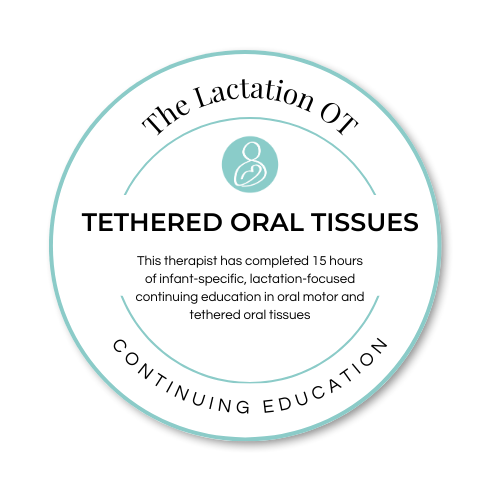 Tethered Oral Tissues / Lactation OT — trained through